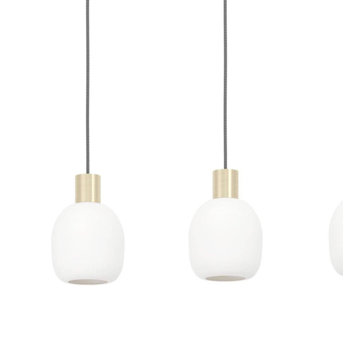 Eglo Yorth, 1 suspension vintage à fils, industrielle, suspension en acier blanc, câble orange