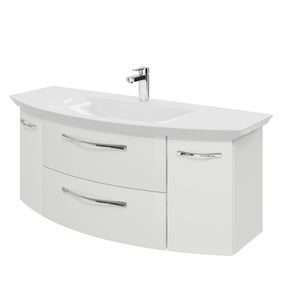 Mobile bagno 2 cassetti con lavabo STEEL