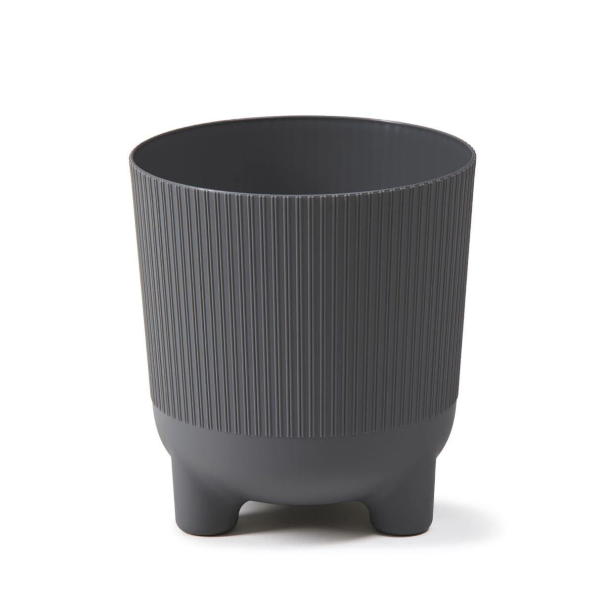 coprivaso pure rotondo antracite 18cm