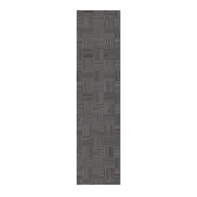 Pannello mdf decoro intarsi scacchi rovere grigio L 120 x H 60 cm Sp 19 mm multicolore