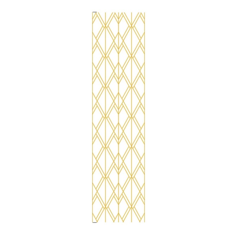 Pannello mdf decoro geometrie Gatsby oro L 240 x H 60 cm Sp 19 mm multicolore