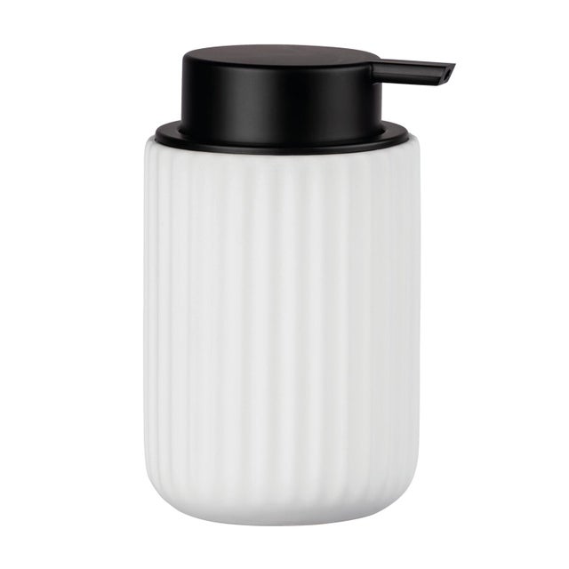 Dispenser Sapone Tube 7x16 cm Ceramica Nero Opaco