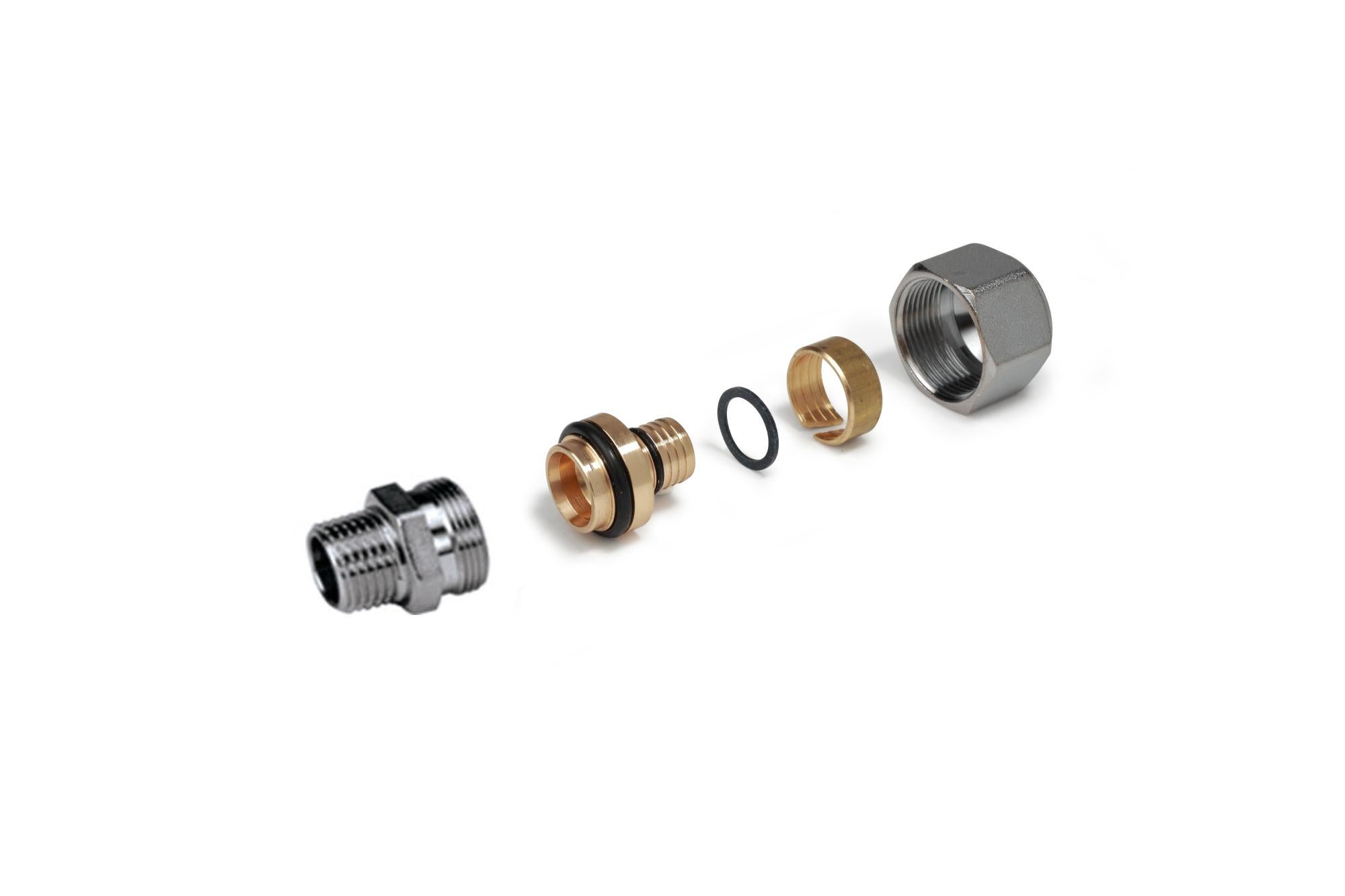 RACCORDO CURVO DOPPIO INOX RAME EASY SOLAR DN 16 X 22 - Foto 9