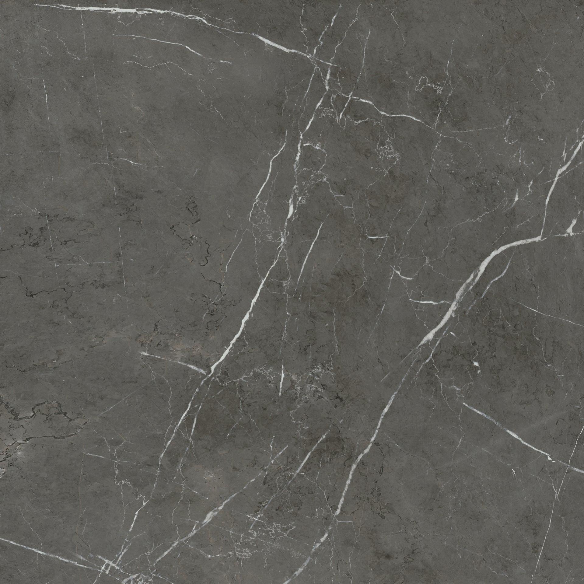 Gres porcellanato smaltato per interno effetto marmo sp. 6 mm Grey ...