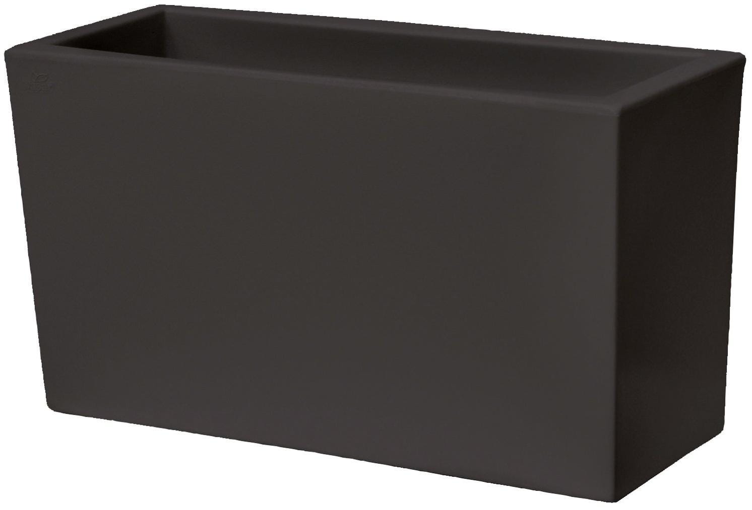 Fioriera vaso da fiori in plastica antracite 14,5cm H15,5cm Fioriera vaso da fiori in plastica antracite 14,5cm H15,5cm