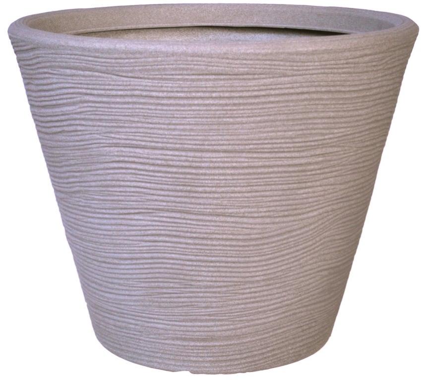 Manna Quadro Similcotto - Vaso Per Piante In Polietilene, 40x40 Cm, Colore Terra - 3