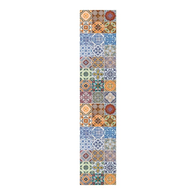 Passatoia Spring tile decor in pvc colore Multicolore , 50x240 cm ...