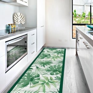 Tappeto cucina design floreale, antiscivolo e lavabile