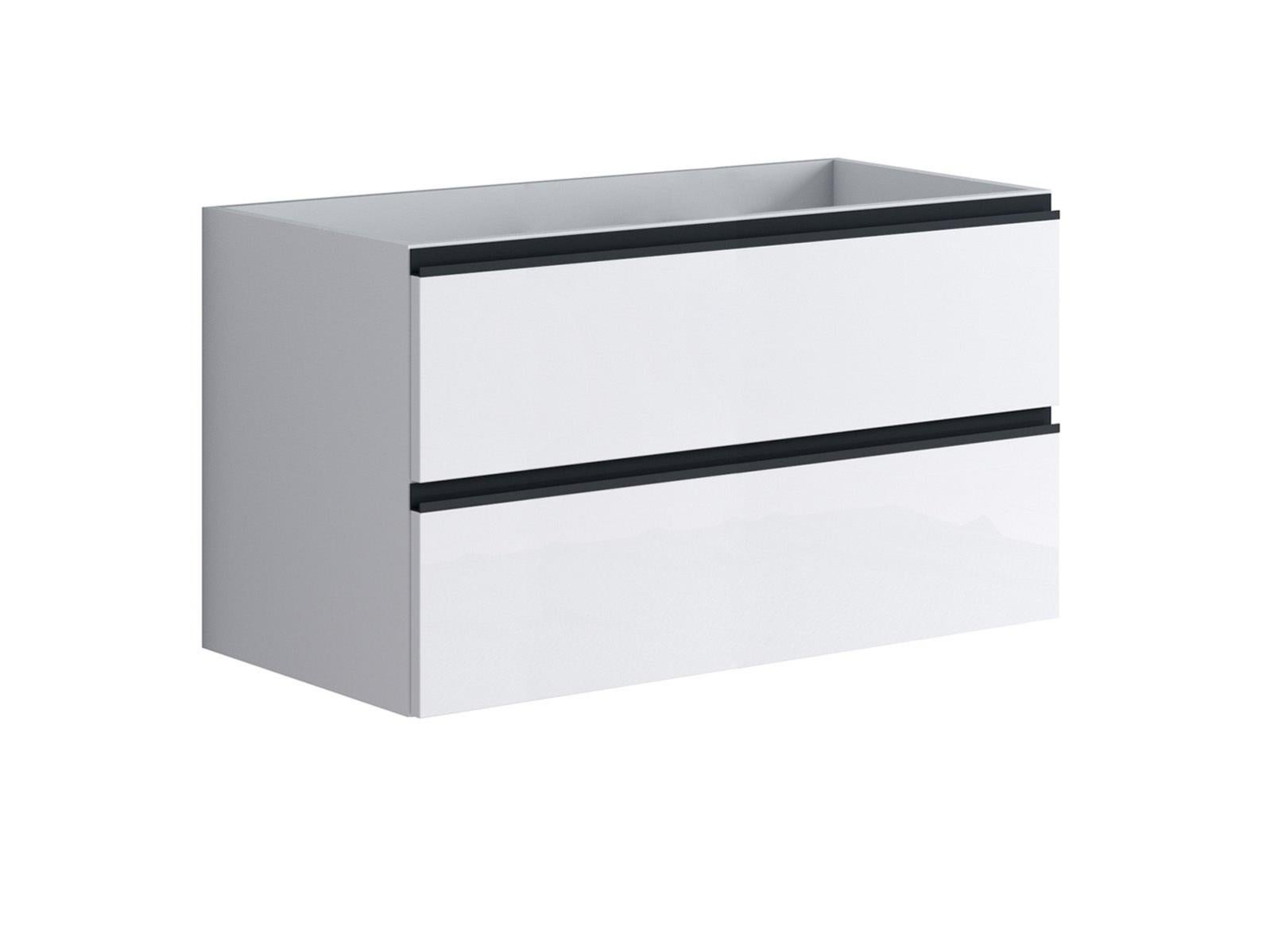 Mobile Sottolavabo Bagno Bianco 60x38.5x45 Cm In Truciolato - Con Cassetto, Facile Da Montare - 9