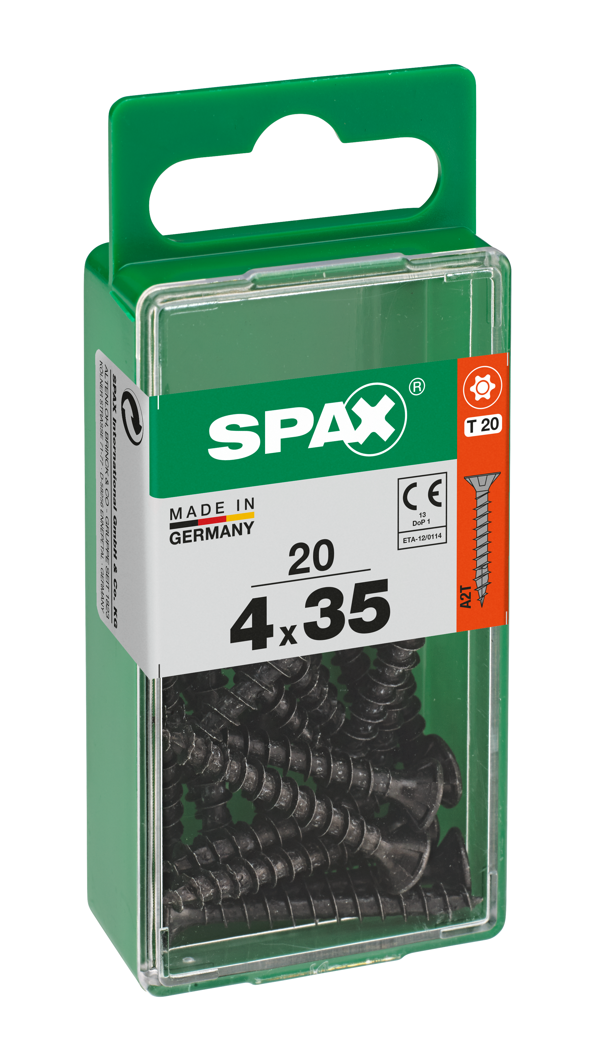 Vite Per Legno SPAX Testa Svasata Piana In Acciaio L 35 X Ø 4 Mm, 20 ...