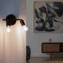 Faretto Decorativo Senza Fonte Luminosa 4 Luci Lina Nero E27 40W Inspire 85612384 Faretto Decorativo Senza Fonte Luminosa 4 Luci Lina Nero E27 40W Inspire 85612384