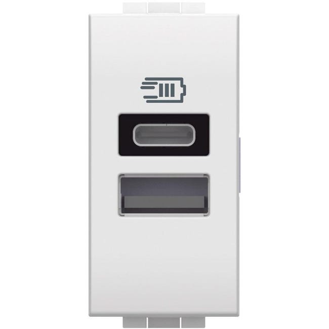 Presa USB 4Box 3.0A per serie Bticino LivingLight Antracite 4B.L.USB.30 Presa USB 4Box 3.0A per serie Bticino LivingLight Antracite 4B.L.USB.30