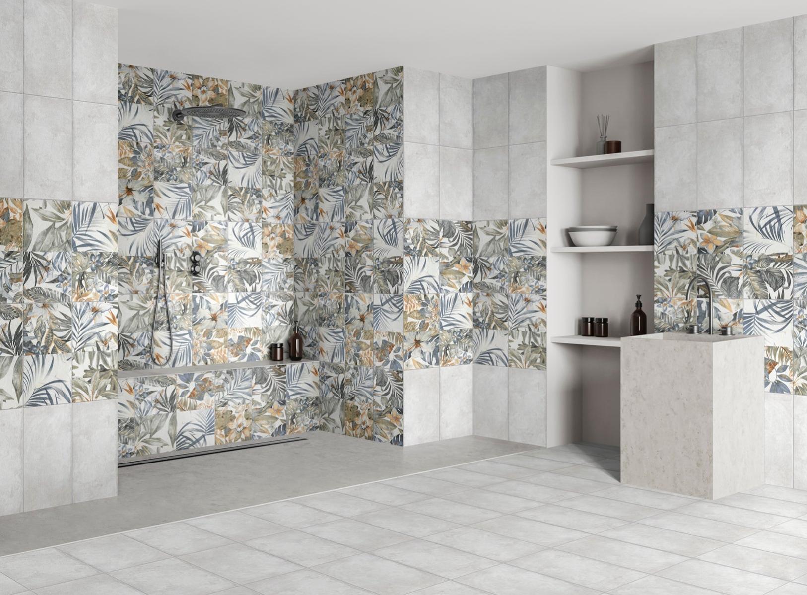 Piastrella per rivestimenti in ceramica decorato sp. 6.4 mm. RIV.26 ...