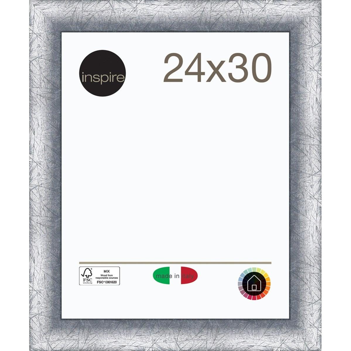 Cornice INSPIRE Brina Piccola argento per foto da 24x30 cm