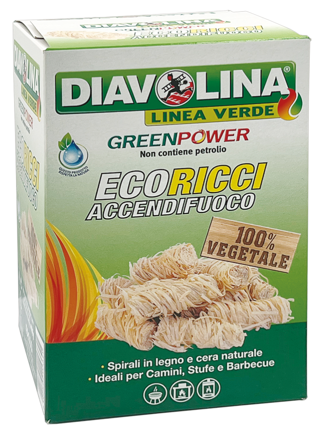 Diavolina Accendifuoco Ecologico Pz.100