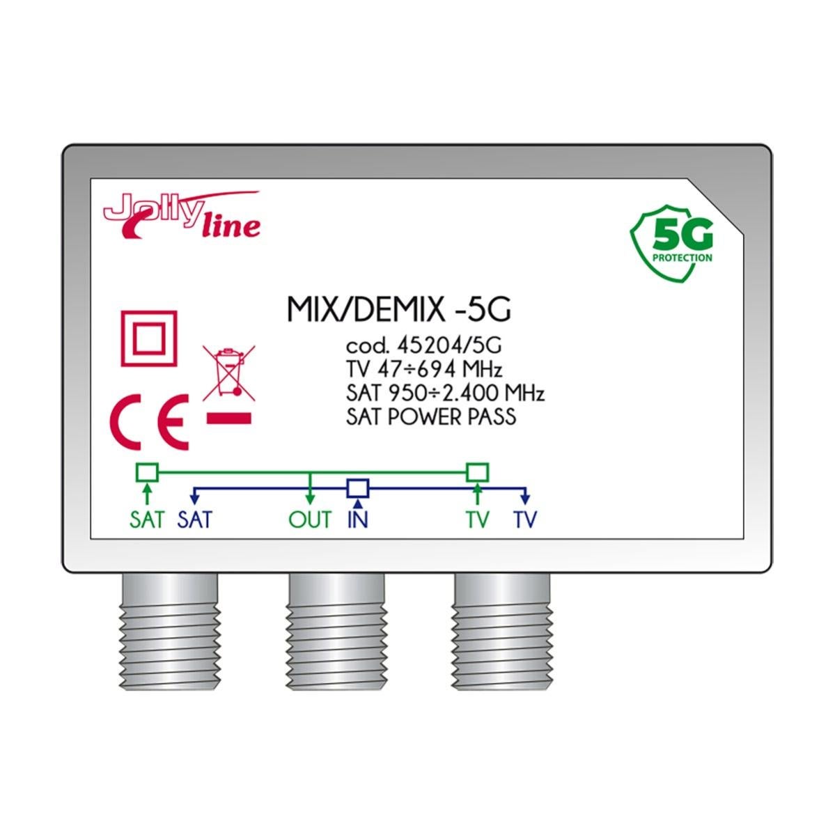 Mixer/Demixer Segnale SAT E Digitale Terrestre | Adattatore Per Impianti TV