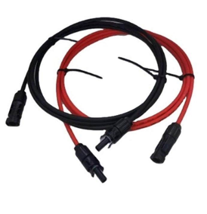 Cavo Di Prolunga Doppio Lato Connettore Solare Cavo Solare Rosso/Nero 6mm ² Incl. Spina, Made IN Germany (2 X 8m - Foto 2