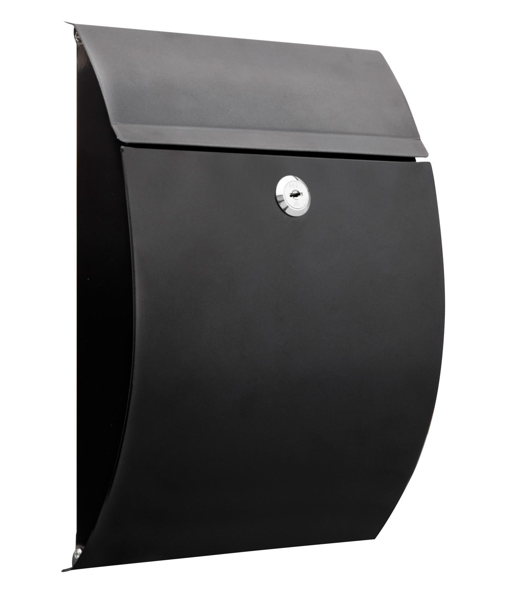 Cassetta Postale ARREGUI Compact Formato Lettera In Acciaio Nero Lucido L 24 X P 10 X H 28 5 Cm 36270136