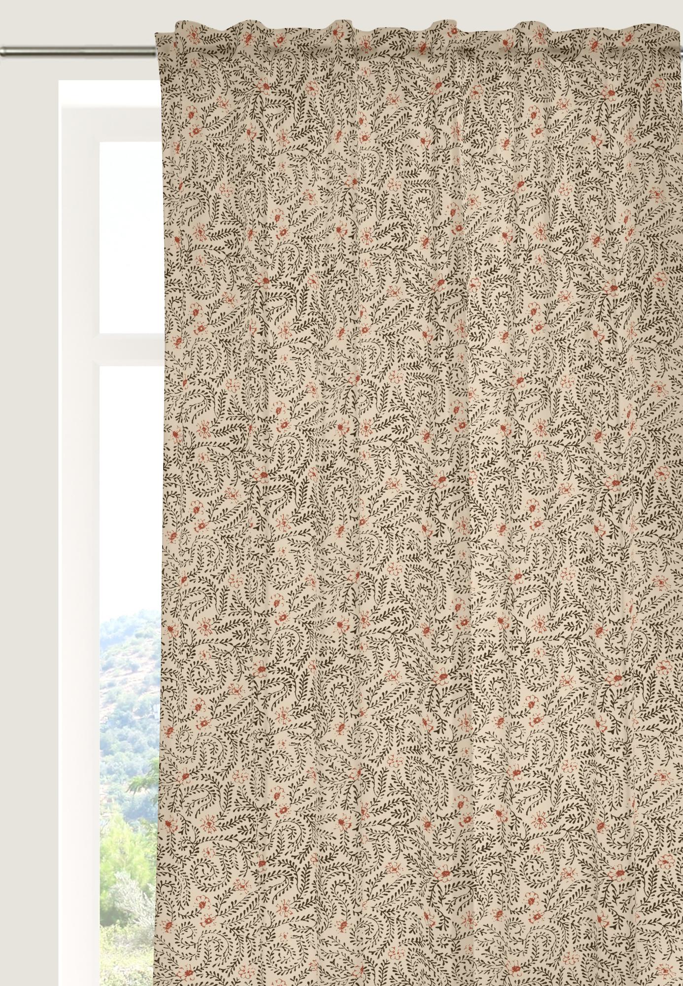 Dekoria Fettuccia Per Tende 130x40 Cm - Passante In Poliestere E Cotone Per Finestre