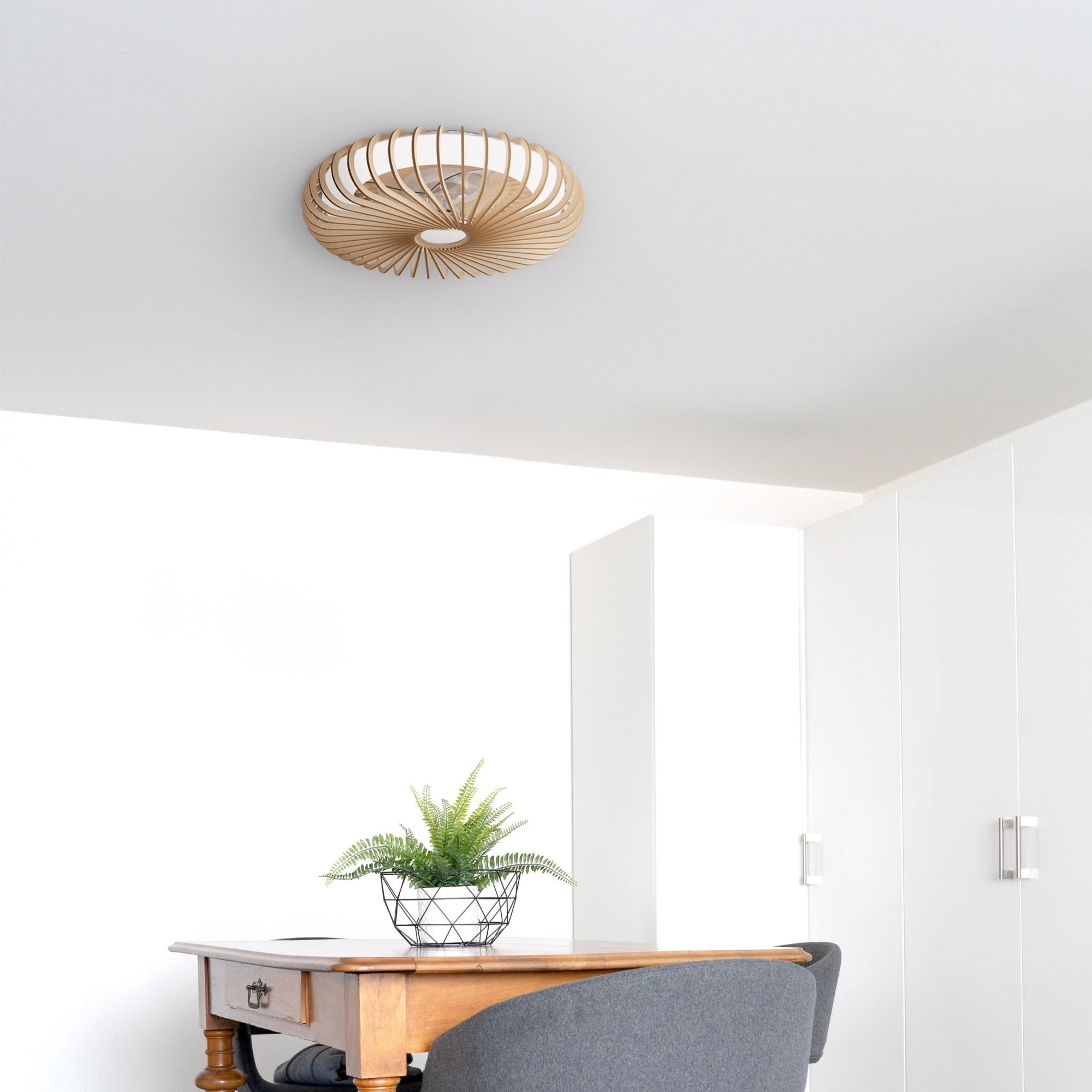 Ventilatore Da Soffitto Portatile Nero (Cavo XXL Da 5 M) Con