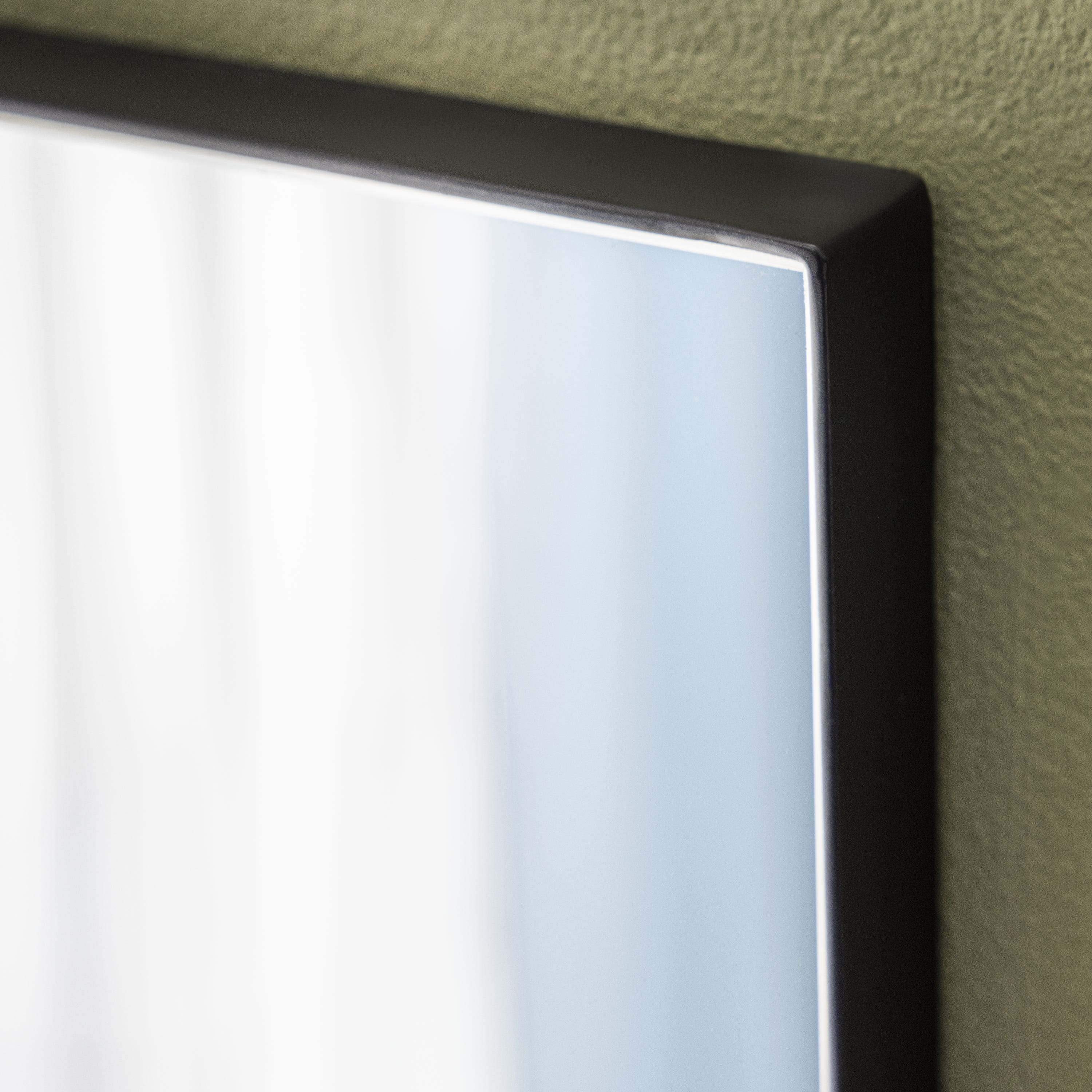 Specchio con cornice da parete INSPIRE rettangolare Design nero 62 x 172 cm