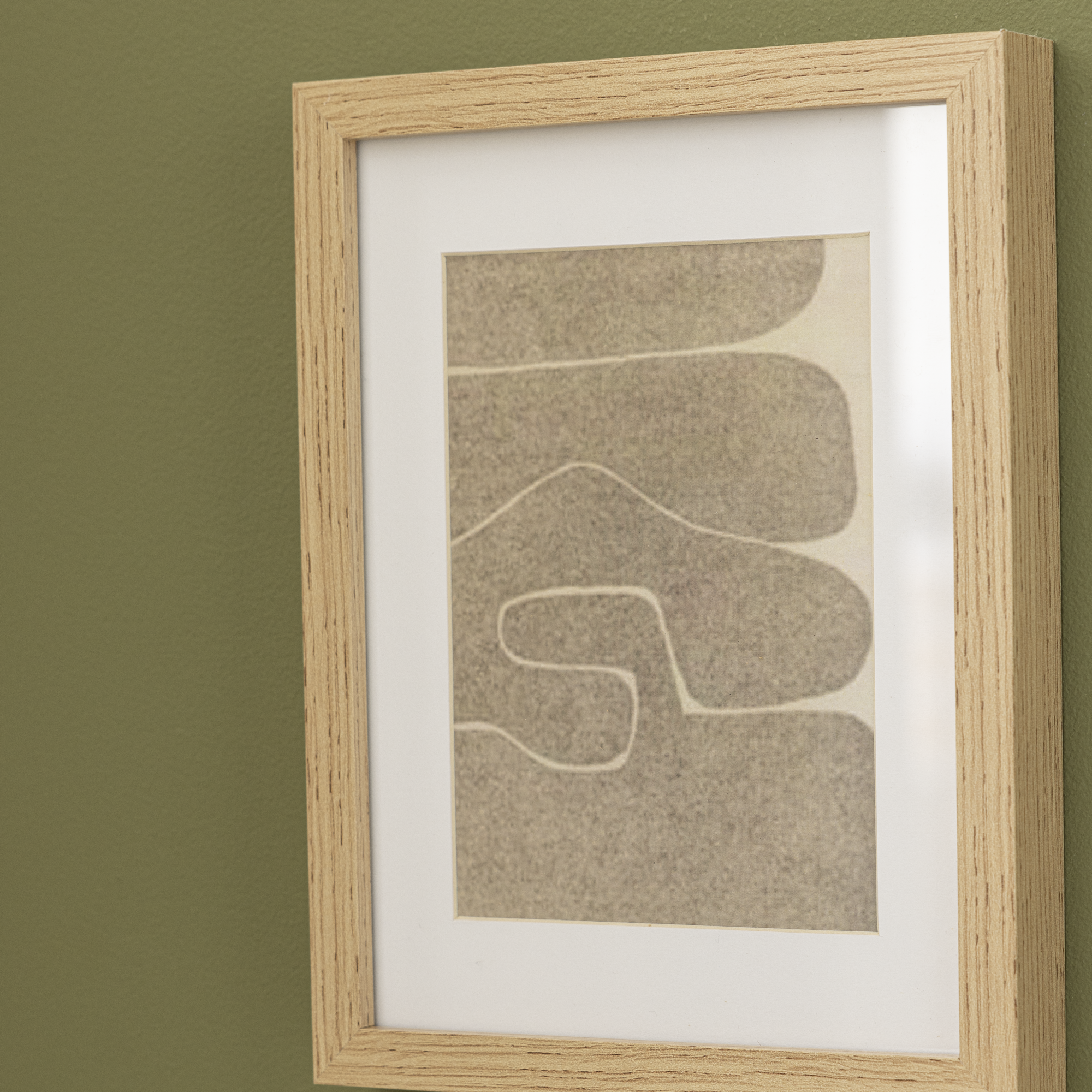 Homeforia Cornice In Quercia 30x45 - Porta Poster In Legno Massello Con Vetro Temperato, Perfetta Per Parete, Colore Marrone Scuro Naturale