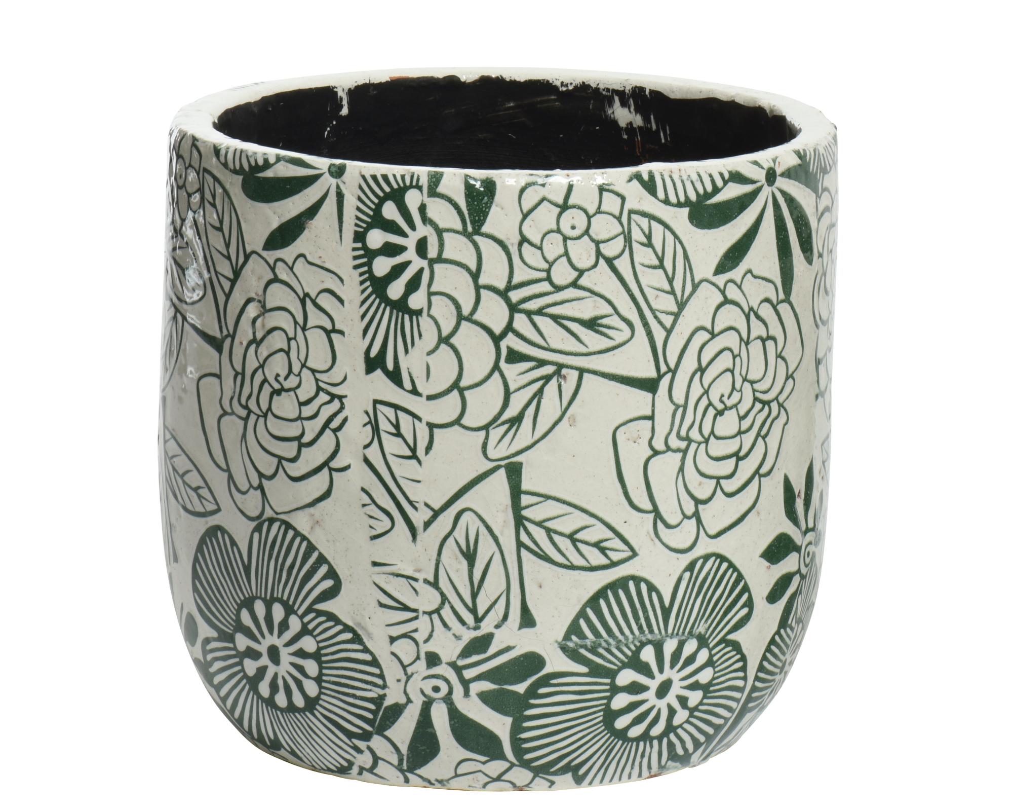 Decoris 30cm Sand Green Terracotta Vase main image 1