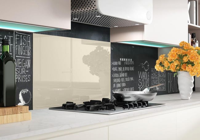 Pannello decorativo della cucina in vetro L 60 x H 50 cm