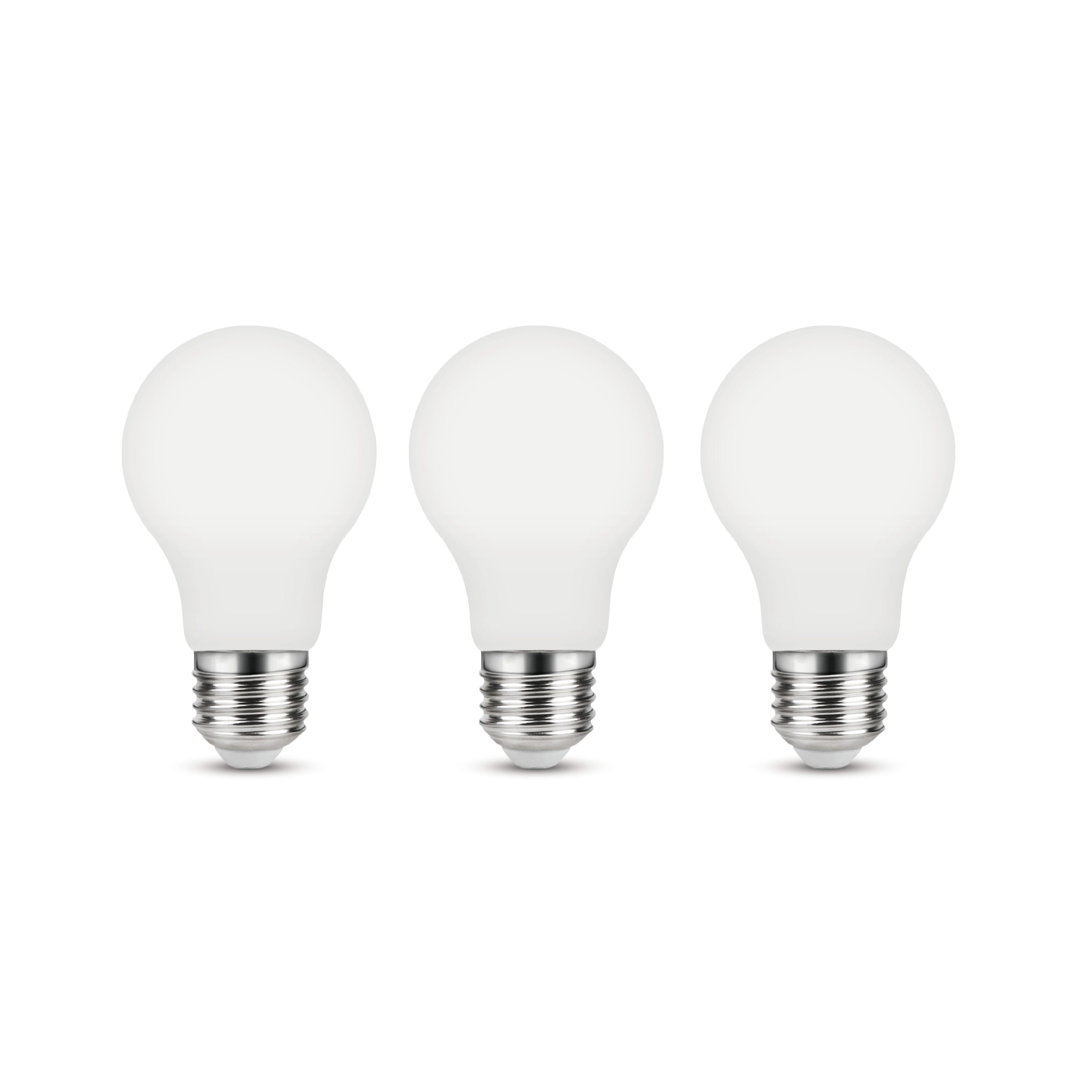 Set da 3 lampadine LED, goccia, opaco, luce fredda, 11.2W=1521LM (equiv 100  W), 330° , LEXMAN