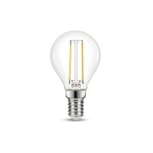 Lampadina LED, sferico, trasparente, luce naturale, 4.2W=470LM (equiv 40 W),  330° , LEXMAN