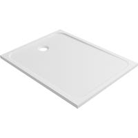 Piatto Doccia Quadrato In Acrilico Doporro – 80x80 Cm, Ultrasottile 4 Cm – Nero Lucido Con Scarico Incluso – Installazione A Filo O Appoggio