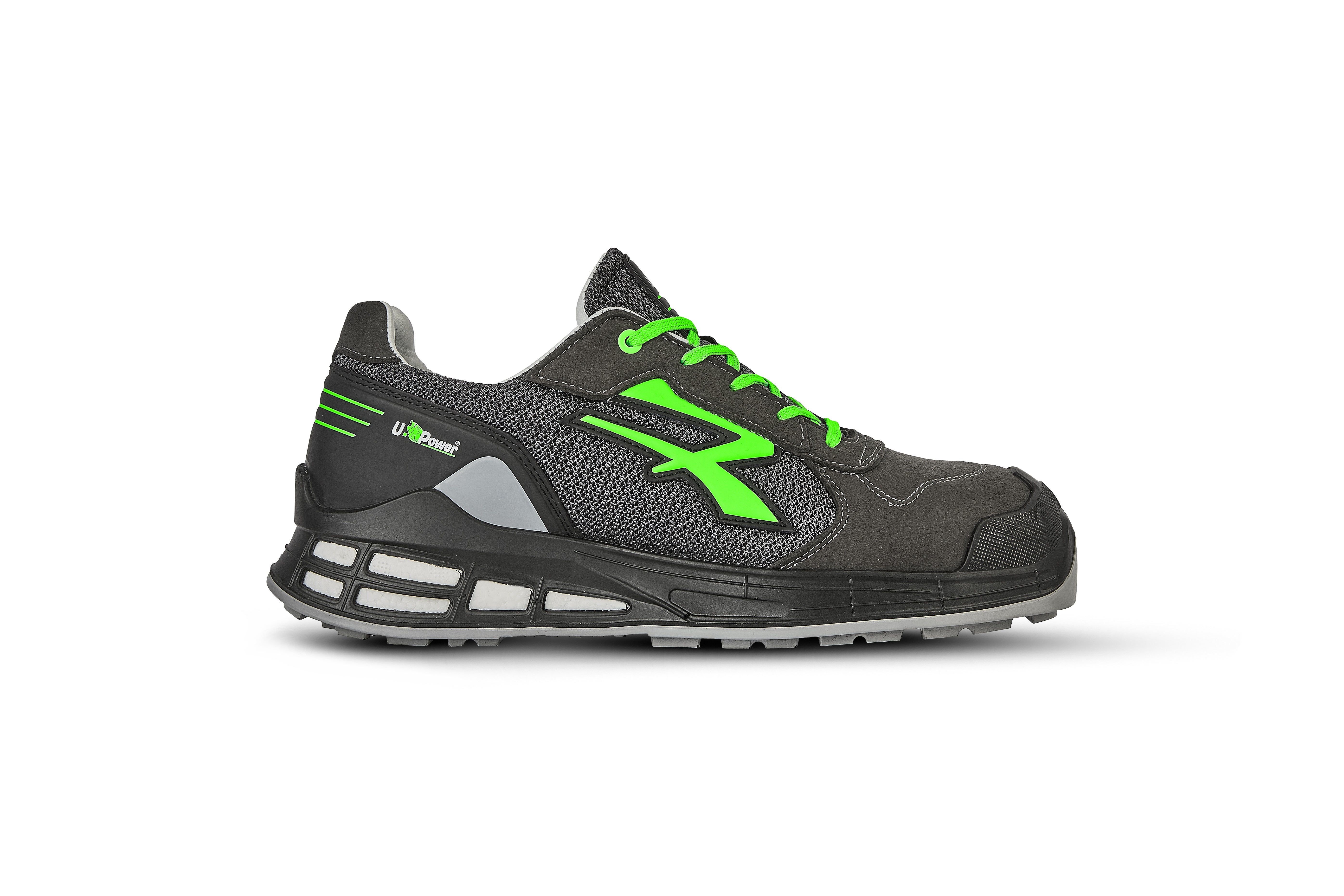 Scarpe antinfortunistiche basse U-POWER Summer S1 n° 44 grigio e verde