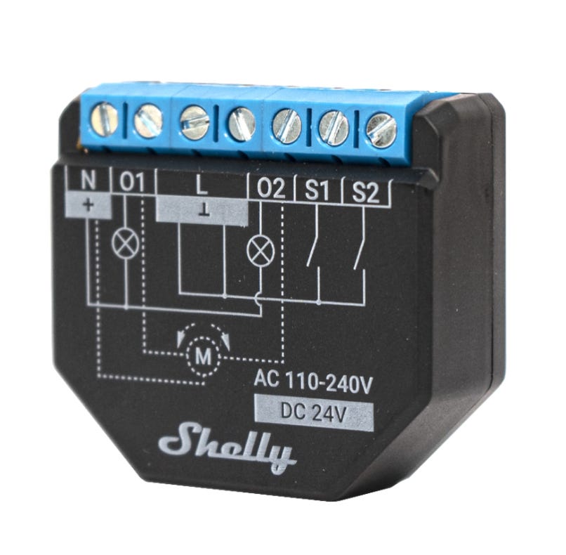 Shelly 1 Gen3 16A AC/DC Interruttore relè Smart 1 canale contatto pulito WiFi Bluetooth Matter Shelly 1 Gen3 16A AC/DC Interruttore relè Smart 1 canale contatto pulito WiFi Bluetooth Matter