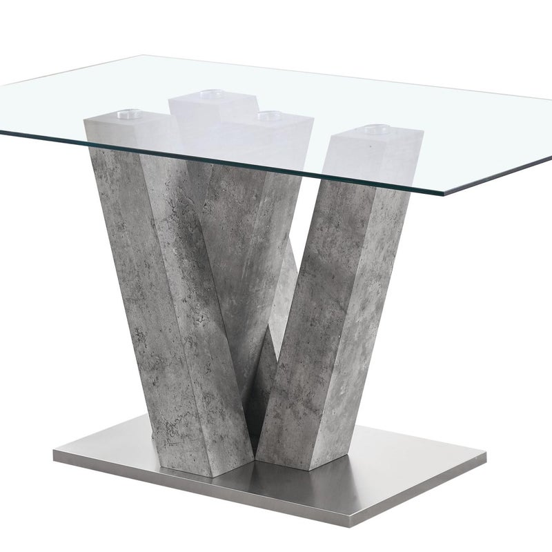 Tavolo in metallo cemento