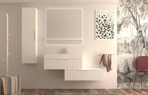 Mobile da bagno sotto lavabo Modula bianco, lavabo non incluso