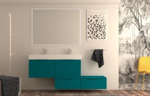 Modena Mobile bagno 100x45 cm un cassetto maniglia a gola con