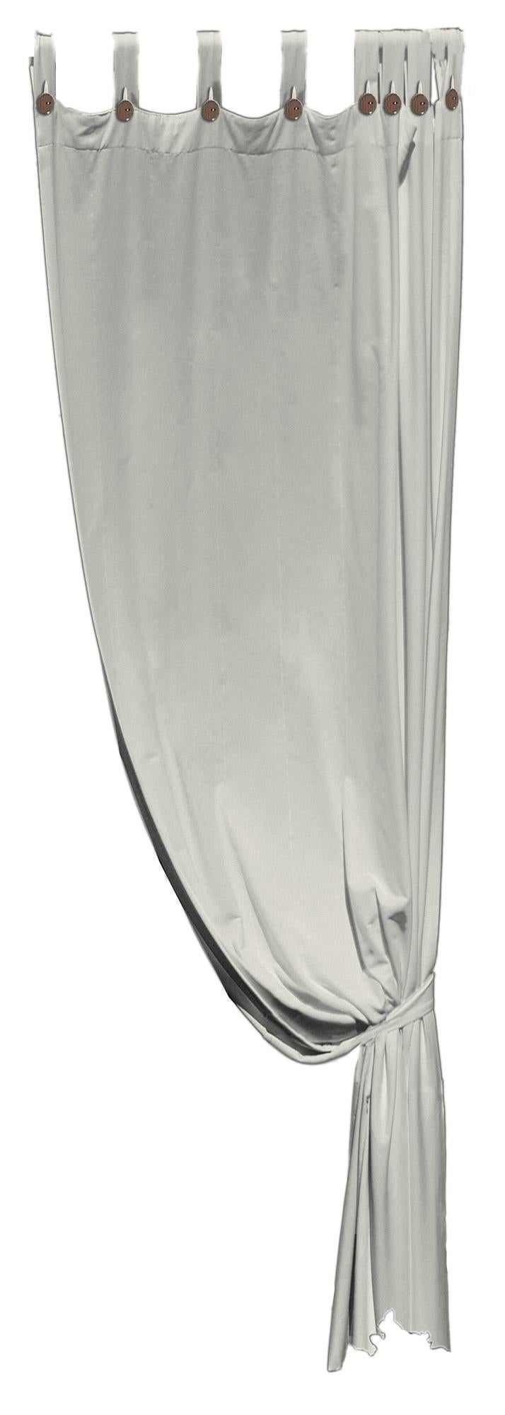 Tenda grigio-verde con occhielli, al pezzo, 140x270 cm Shanna