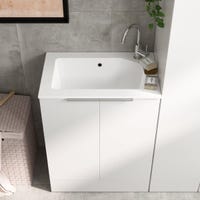 Asse Per Lavare Il Bucato A Mano - Lavatoio In Plastica Bianco 58x39 Cm, Per Lavandino - Foto 11