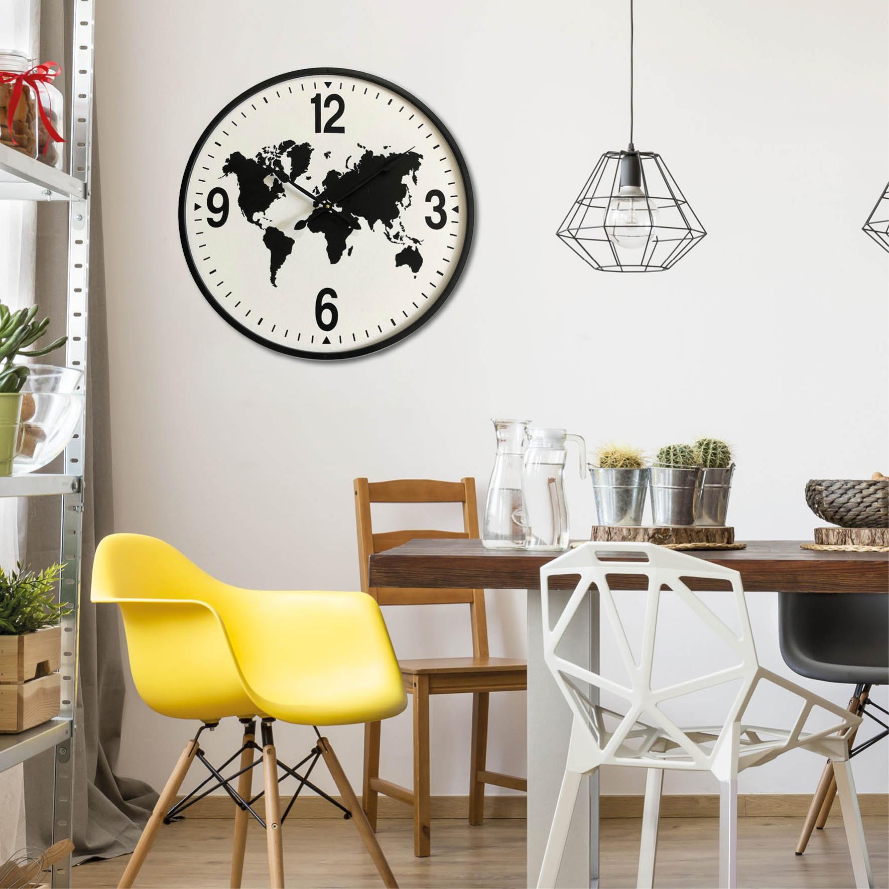Orologio Da Parete Rustico Stonebriar In Legno 35,6 Cm – Stile Vintage Shabby Chic Per Cucina, Soggiorno O Ingresso. Funziona A Batteria (AA Non Inclusa).