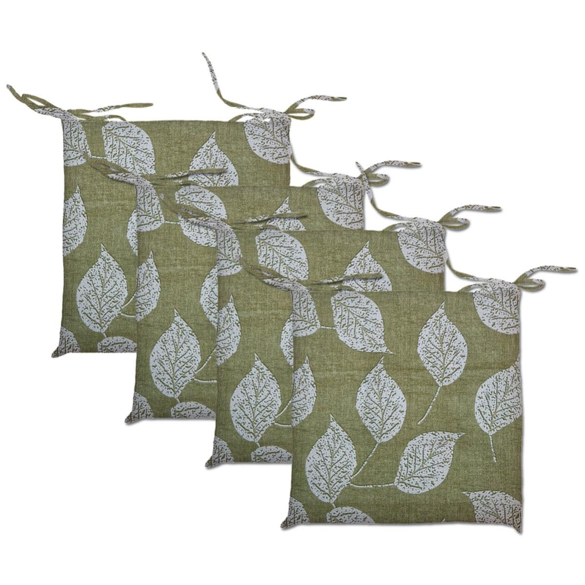 LORENZONGIFT - SET 2 CUSCINI 40X40 FOGLIE ASSORTITO - VERDE TORTORA