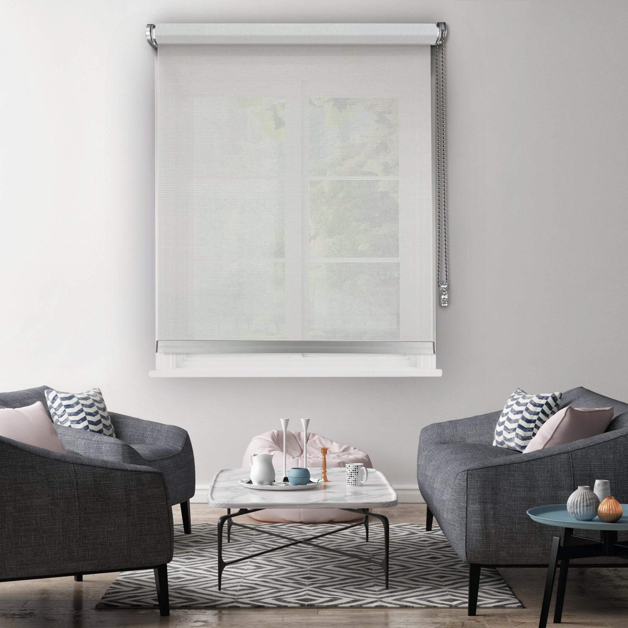 LazBlinds Mini tende in vinile senza bisogno di attrezzi, senza fili, da 2,5 cm, 100% oscuranti, per finestre interne, oscuramento della stanza, tende e tende per interni, 109,2 x 162,6 cm (larghezza