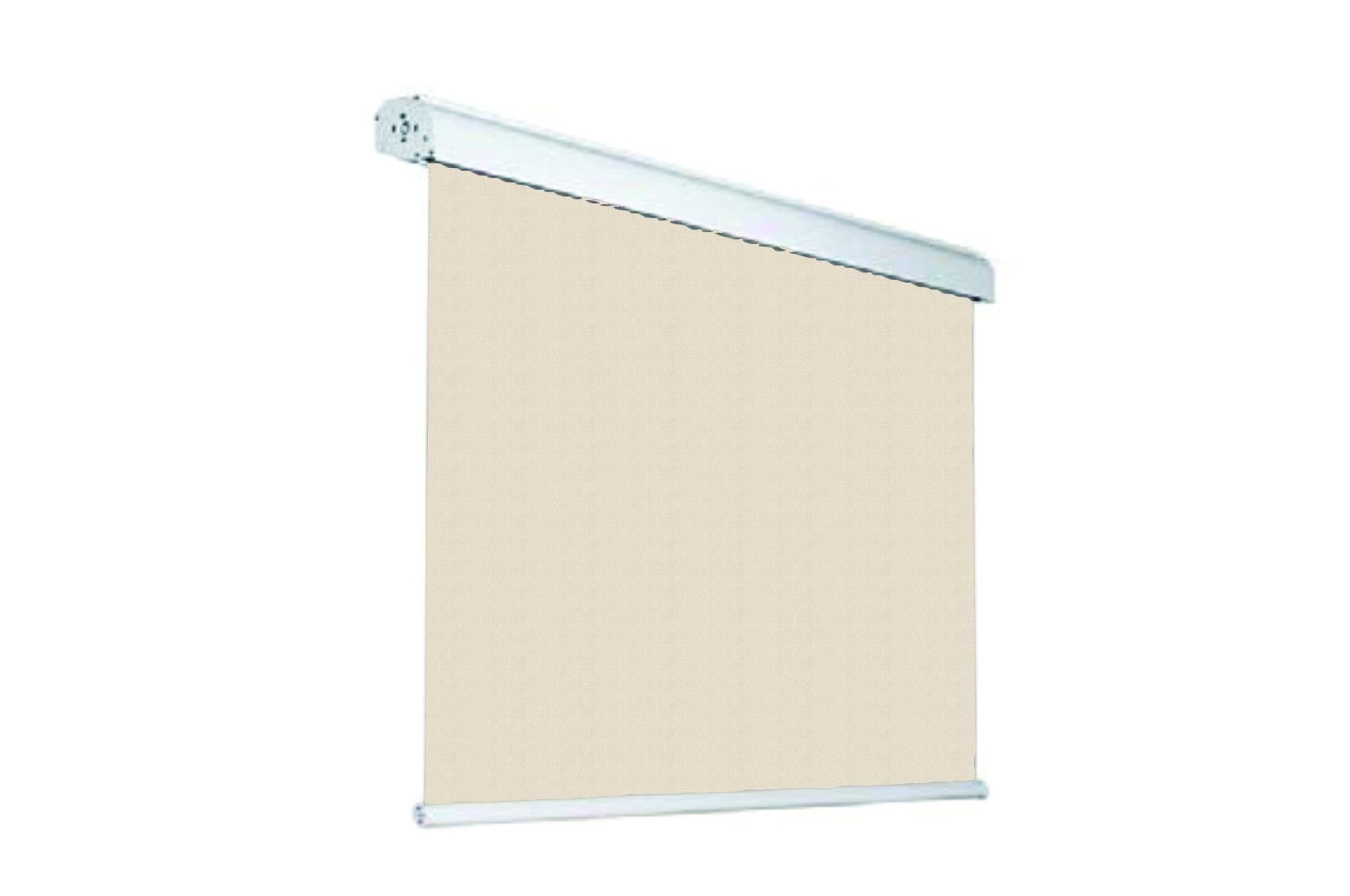 Tenda Da Sole A Caduta A Righe Verdi 150x250 Cm – Parasole Avvolgibile Per Balcone, Terrazzo O Gazebo Con Rullo In Alluminio E Attacco Soffitto Incluso