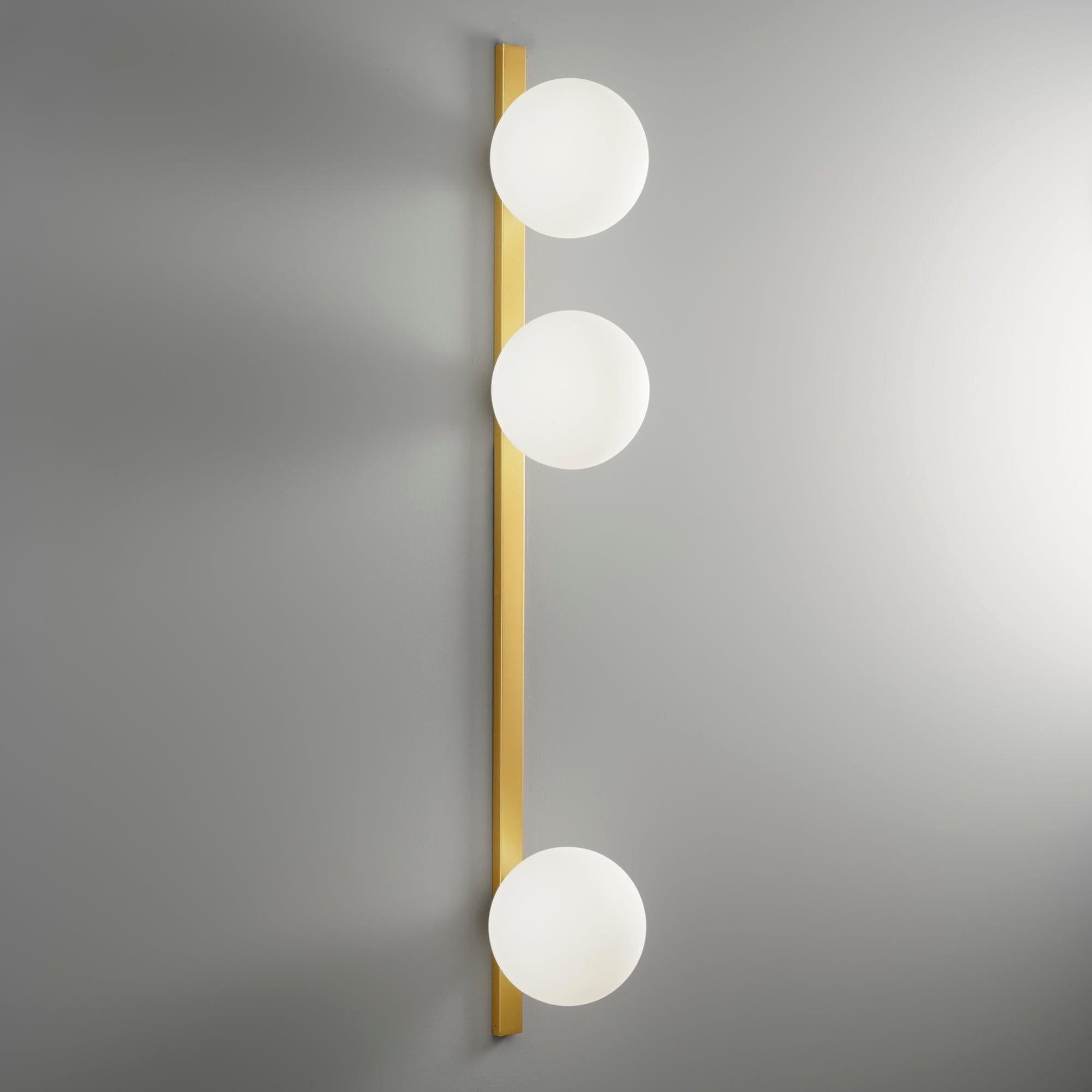 Applique moderno Enoire oro, in metallo, x 14 cm, 3 luci LUCE AMBIENTE
