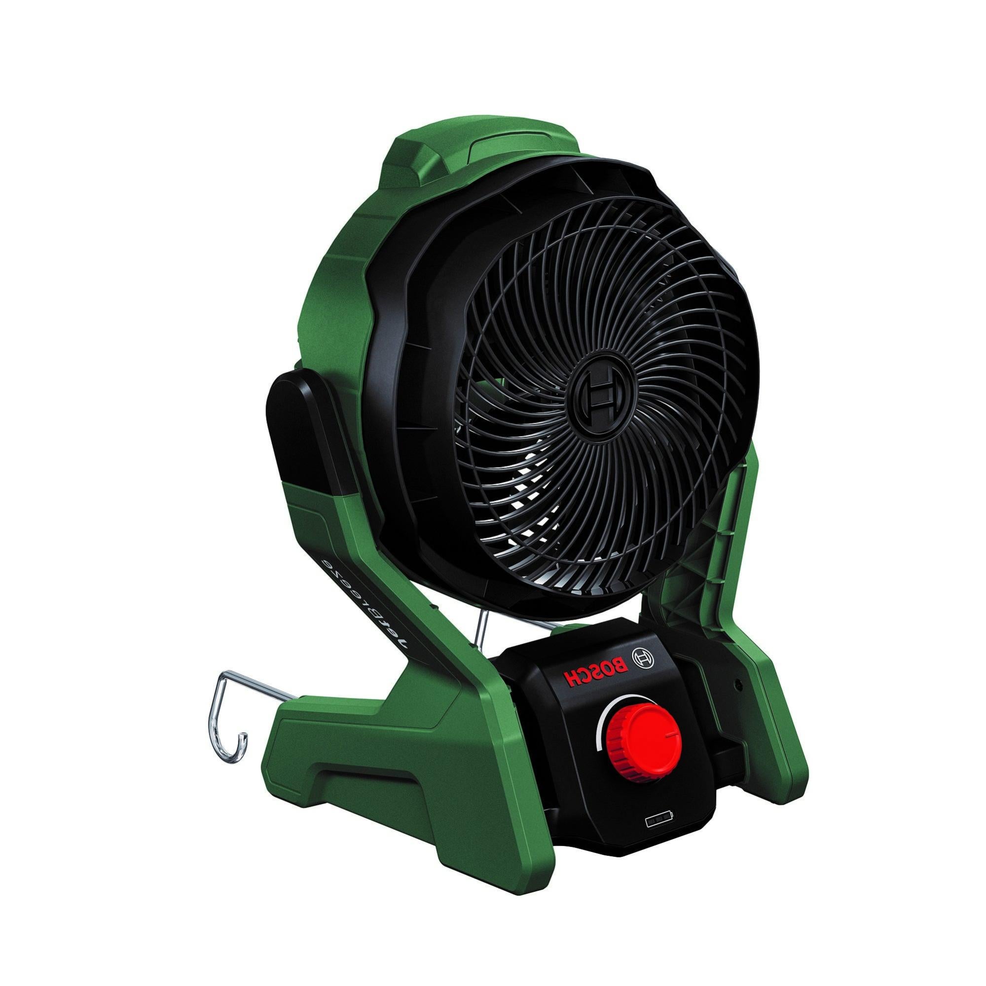 Ventilatore A Batteria ONEVAN 18V - Girevole 360°, Doppia Alimentazione, Per Interni Ed Esterni
