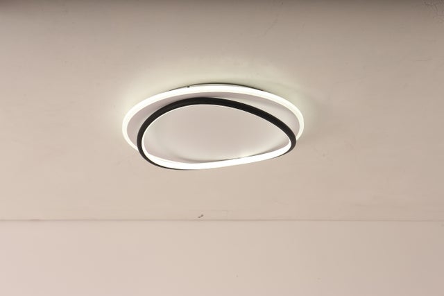 Plafoniera LED soffitto lampada parete muro 25W resa 250W luce interni  ripostiglio bagno 230V TONDO LUCE FREDDA 6400K