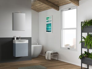 Mobile Bagno Milu' 50 cm Sospeso con Toppino per Lavabo in