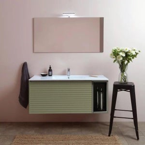 sunrik Specchio da Bagno a LED 80x100cm, specchio bagno con illuminazione  (6500K bianco freddo), specchio luce con interruttore a sfioramento :  : Casa e cucina