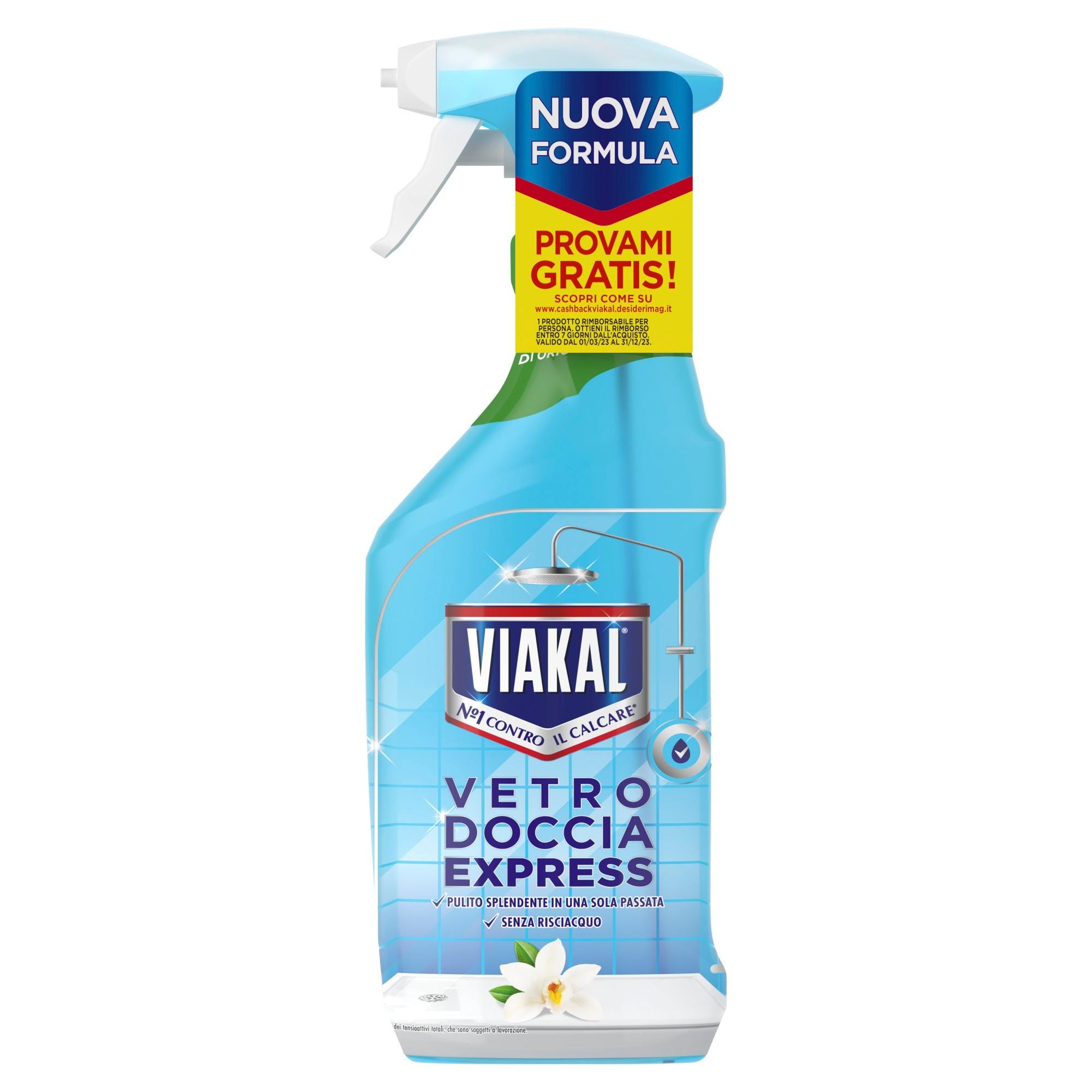 Lavavetri Viakal vetro doccia express spray 470ml