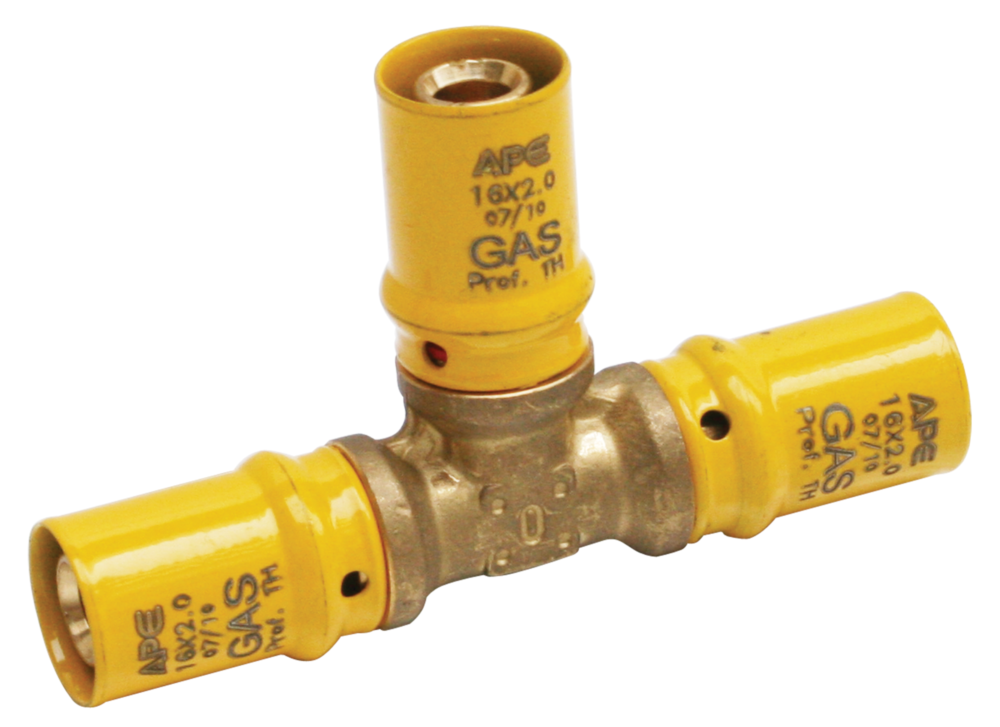 Raccordo gas da pressare APE 20 x 20 x 20 in ingresso, impianto gas ...
