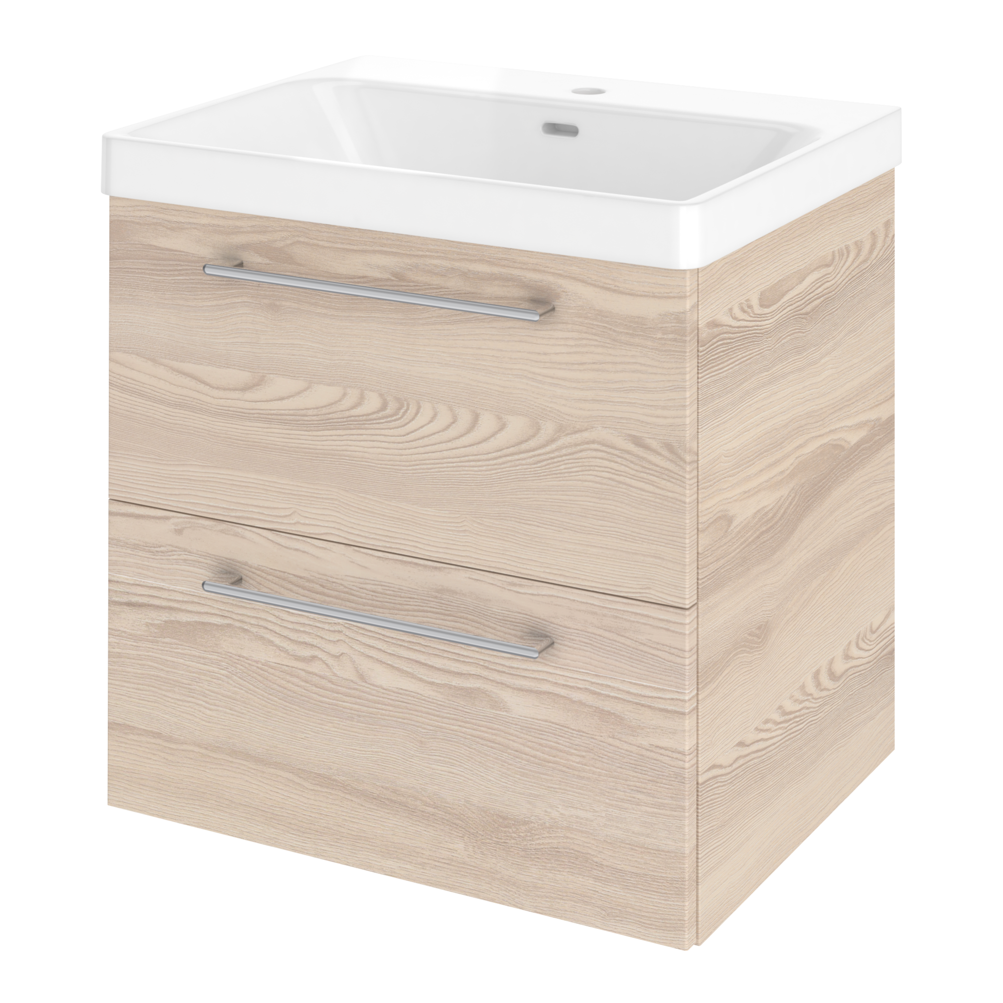 Mobile sottolavabo e lavabo Nicole rovere nabucco L 85 x P 50 H 70 cm